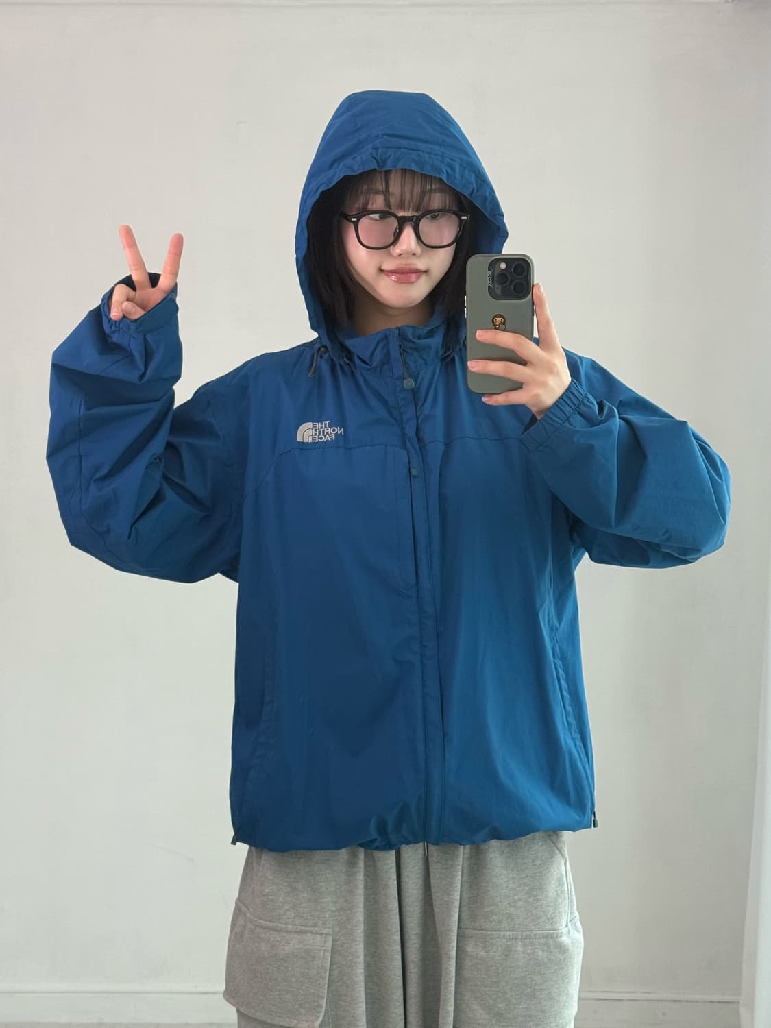 노스페이스 블루 바람막이 상품이미지2