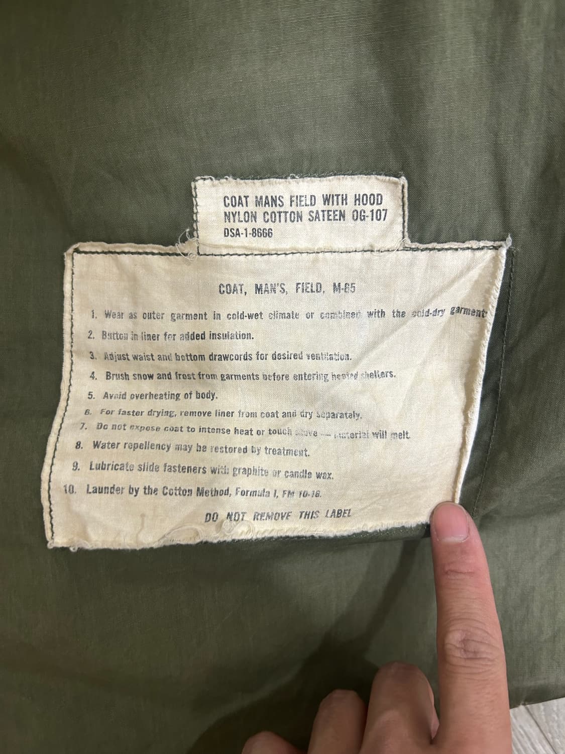 m65 필드자켓 상품이미지4