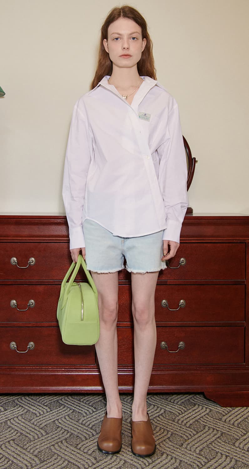 당일배송) 시눈 classic cotton shirt(white) 상품이미지2