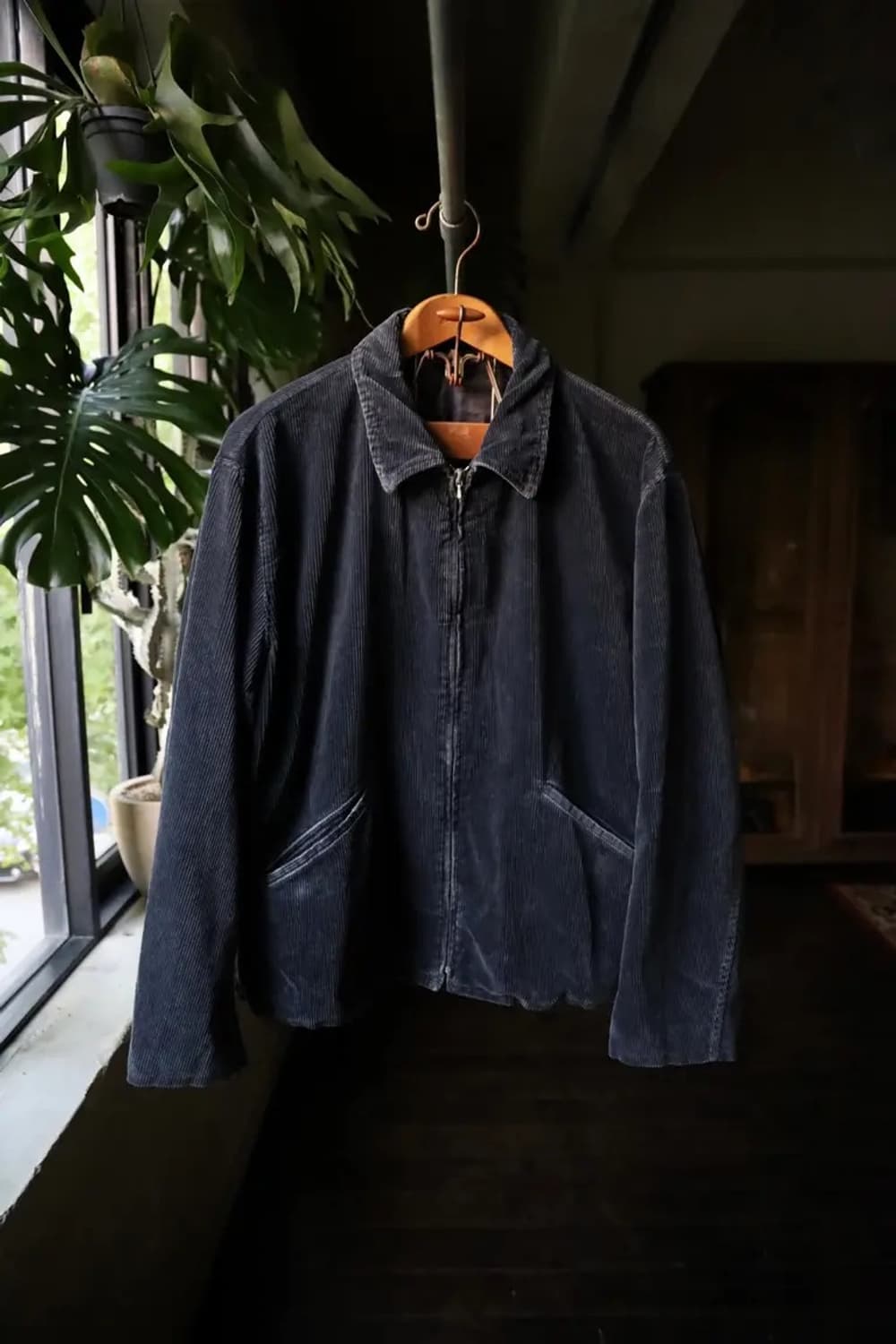 아프레쎄 코듀로이 자켓 그레이 2사이즈 상품이미지1