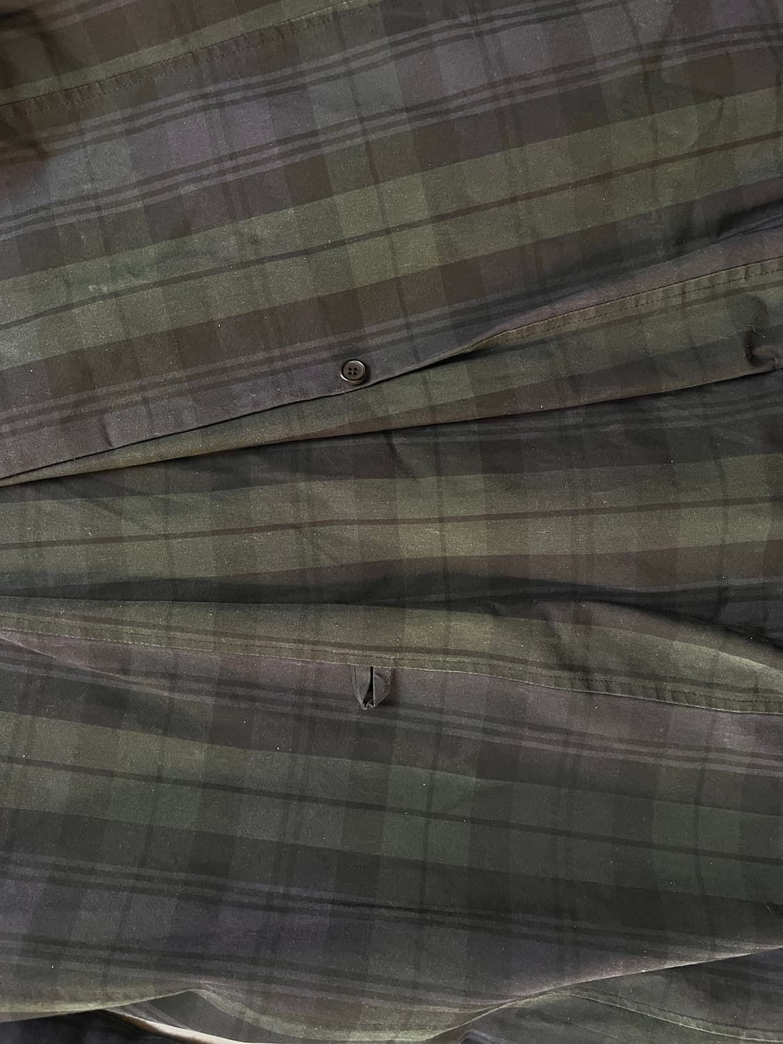 bless 체크 원 버튼 롱 코트 상품이미지4