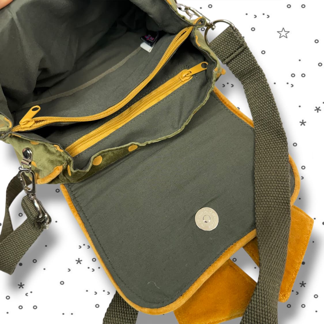 Wing House 리본 도트 미니 크로스백 상품이미지8