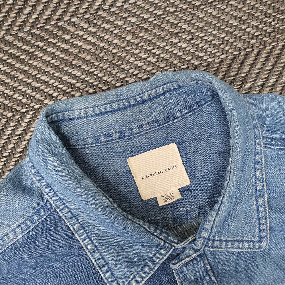 아메리칸이글 투톤 데님 청남방 남자105 상품이미지2