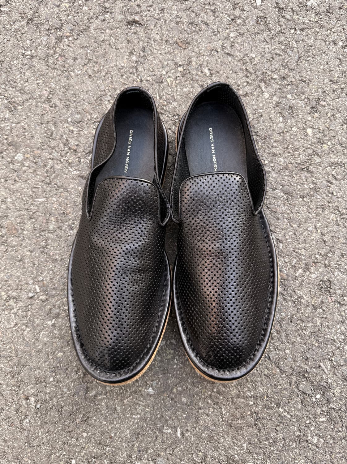 Perforated Leather Slip-on Sneakers 상품이미지1