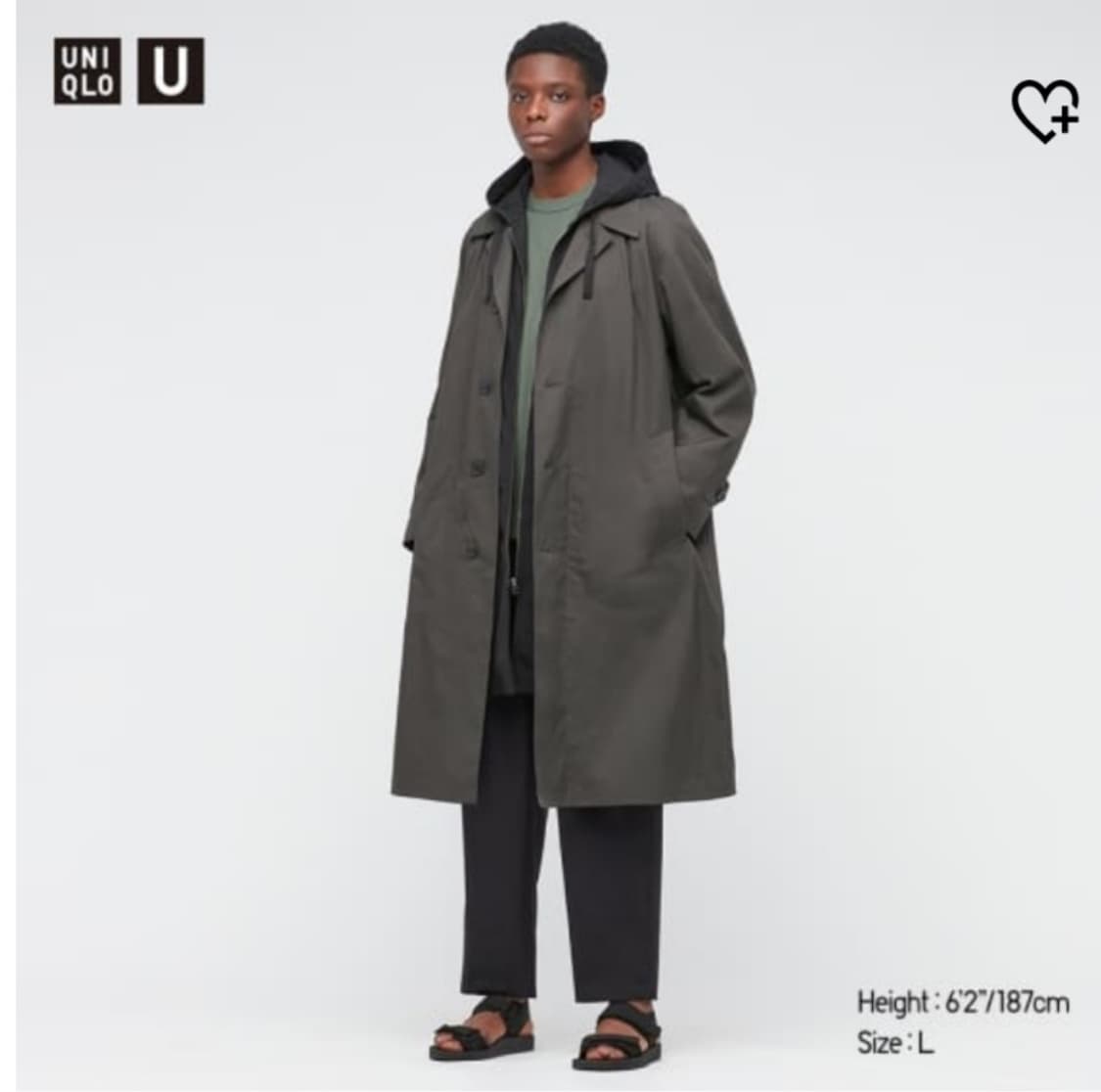 유니클로U/싱글브레스트 트렌치코트/M 상품이미지1