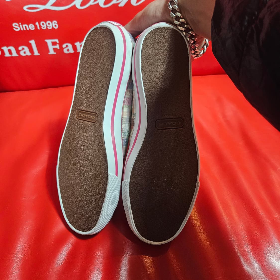 (새상품) 코치(COACH) 케이티 멀티 컬러 플래즈 컨버스 스니커즈 상품이미지5