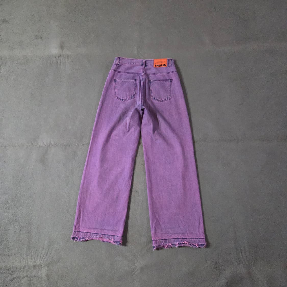 더일마 퍼플 와이드 데님 팬츠 M 30 남여공용 상품이미지2