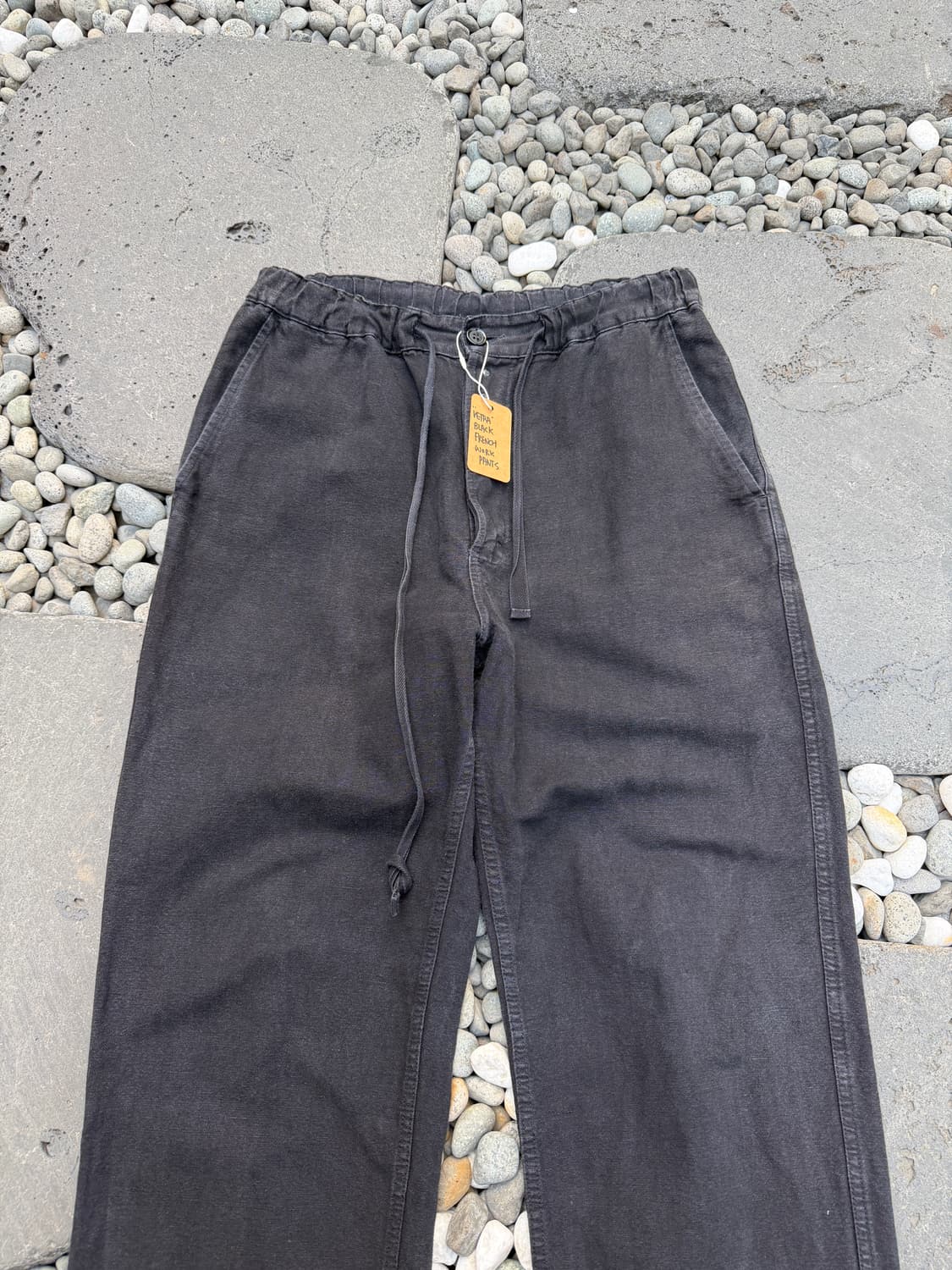 1990s VETRA FADED BLACK 베트라 블랙 프렌치 워크팬츠 상품이미지3