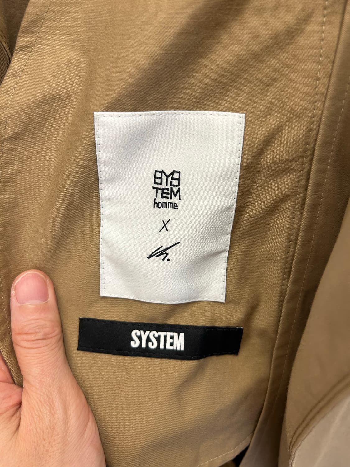 SYSTEM 옴므 권철화 트렌치 코트 상품이미지4
