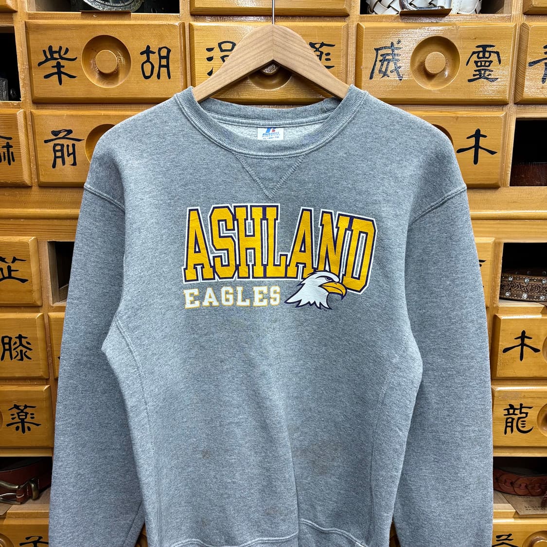 (XL) 러셀 프린팅 라운드 맨투맨 상품이미지2