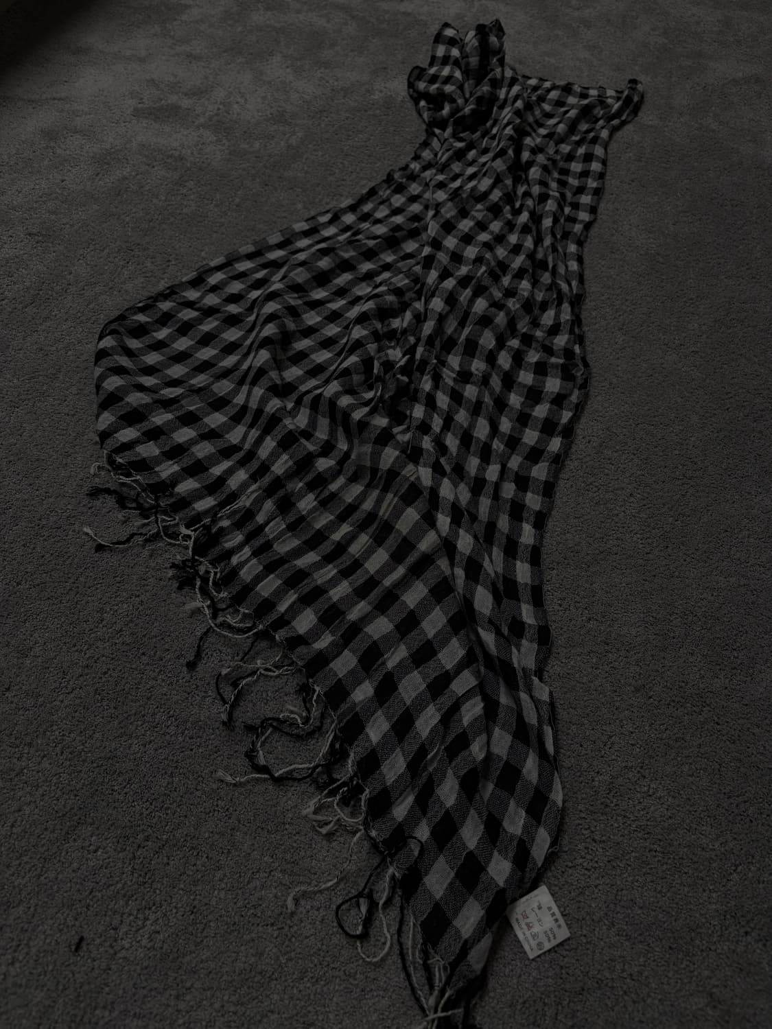 Vintage v-kei punk mood flannel muffler 상품이미지2