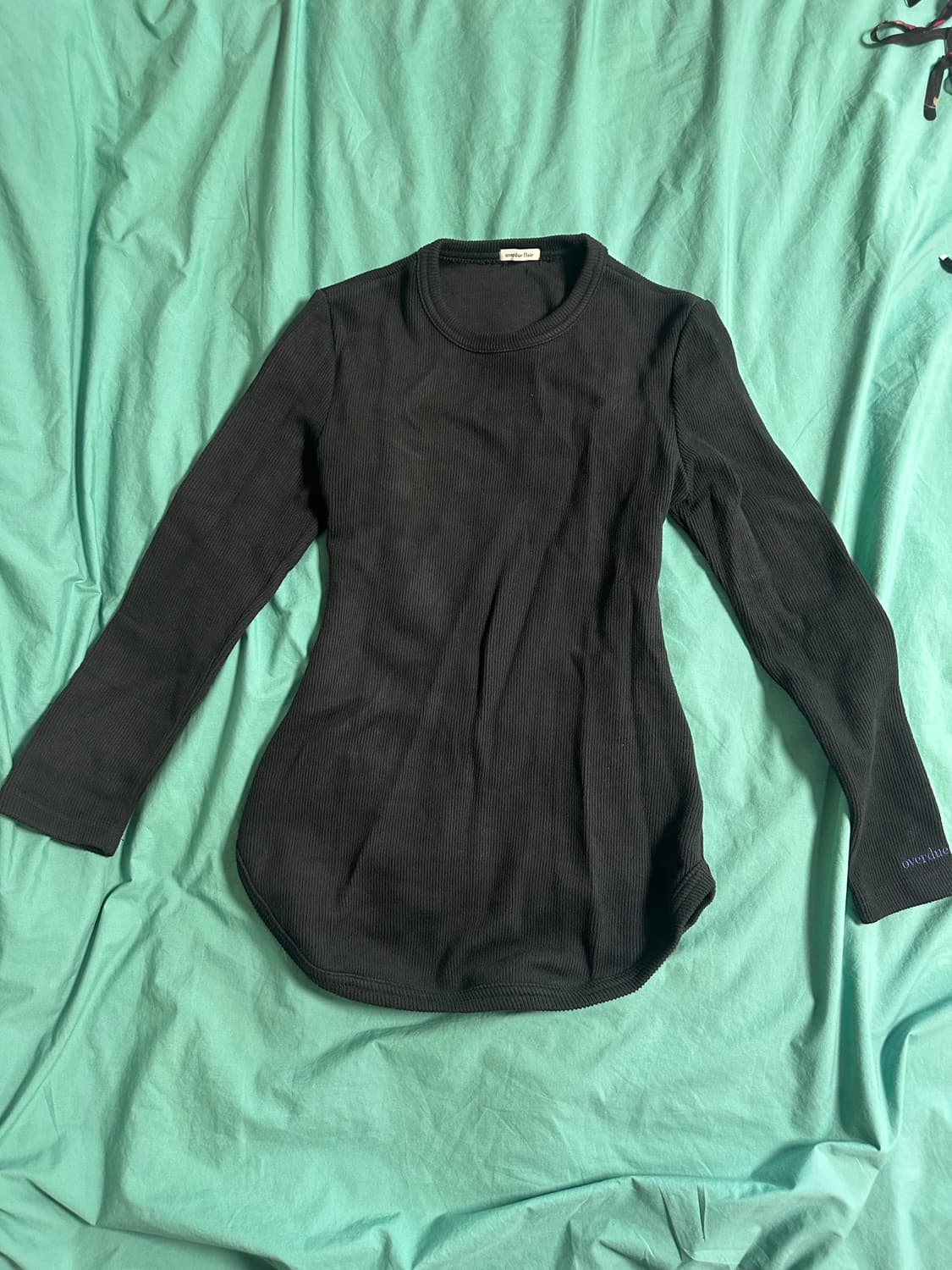 오버듀플레어 뒷트임 니트/짧은 원피스 상품이미지1