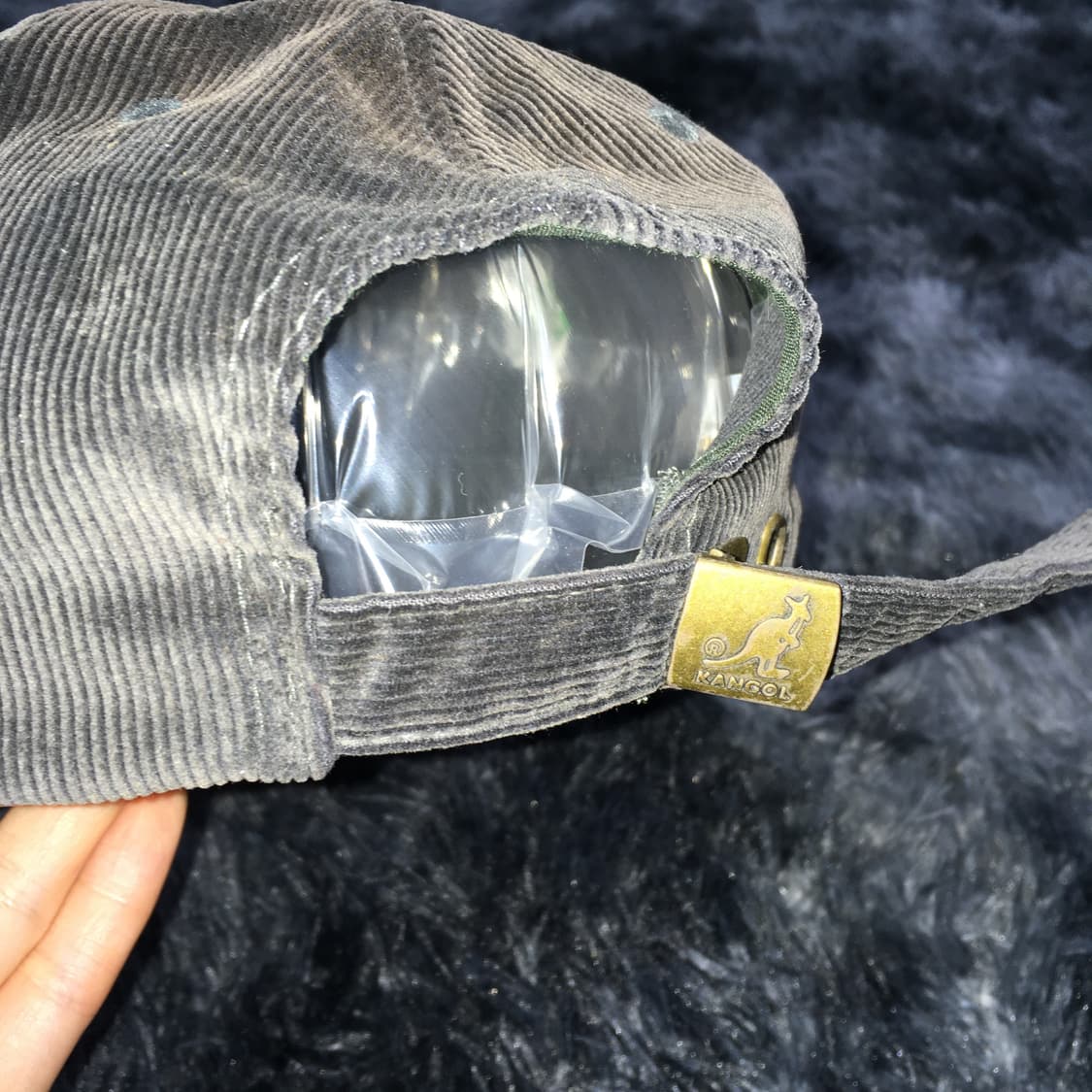 투티/0245 캉골 코듀로이 캡 모자 딥 브라운 상품이미지5