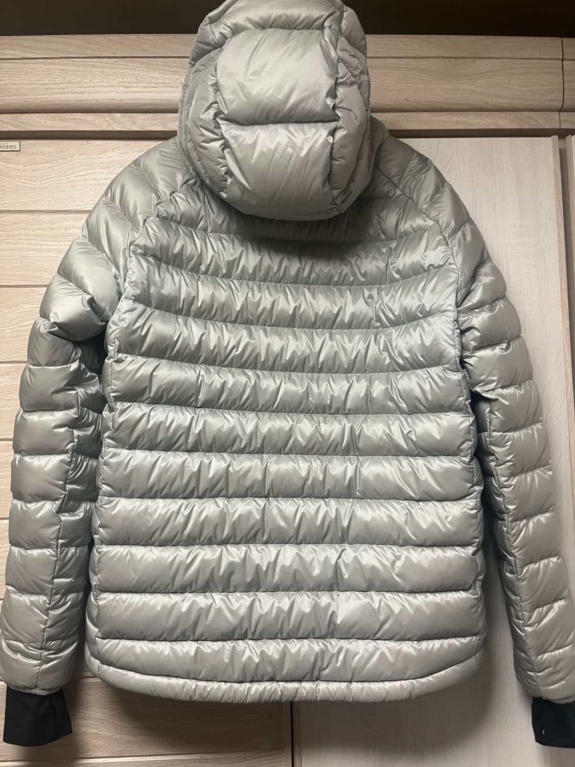 [M] 페더다운 그리드 자켓 경량 패딩 라이트 그레이 *새상품 상품이미지2