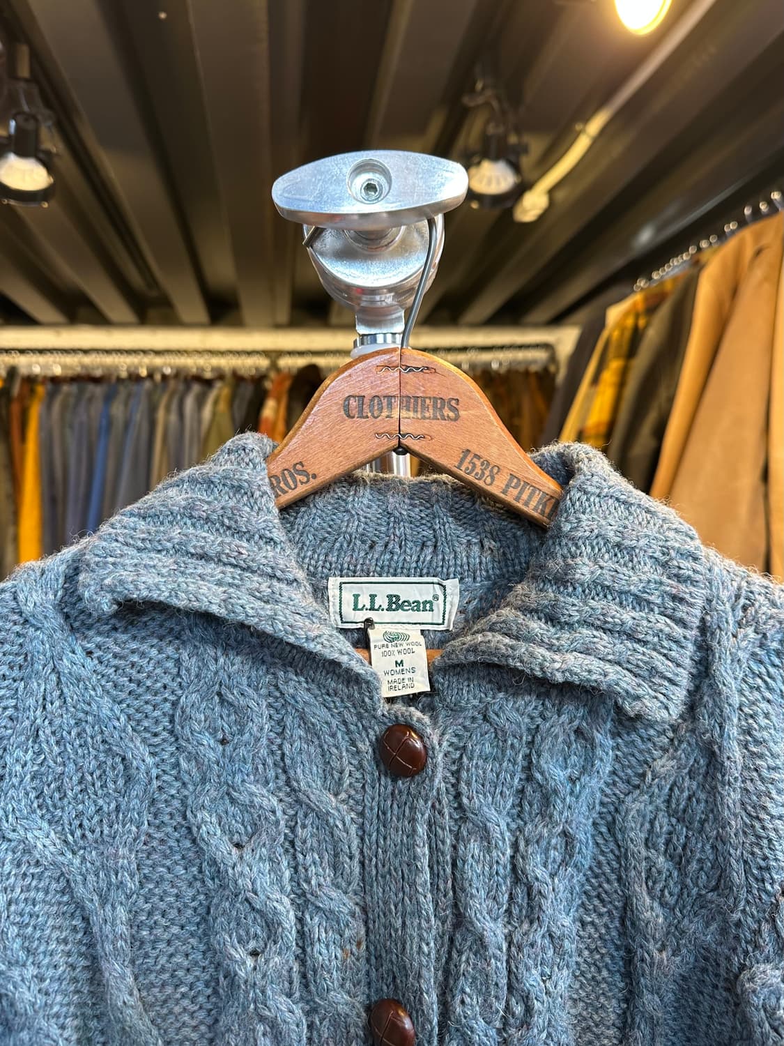 엘엘빈 헤비 울 피셔맨 스웨터 가디건 우먼스 상품이미지3