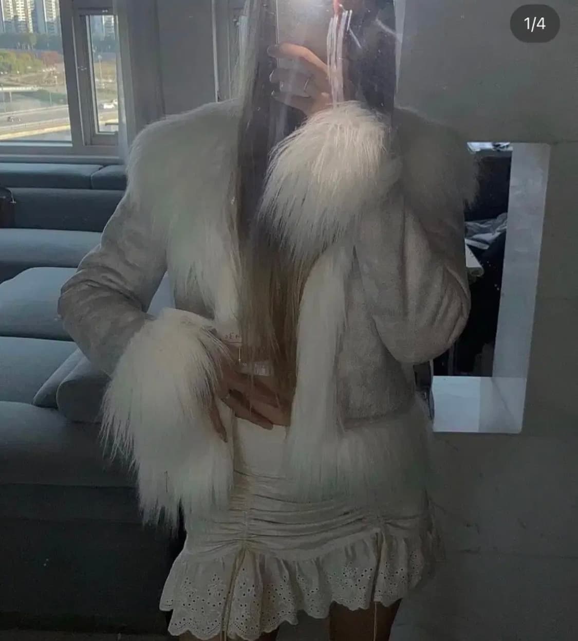 드라이로즈 무스탕 그레이 상품이미지1