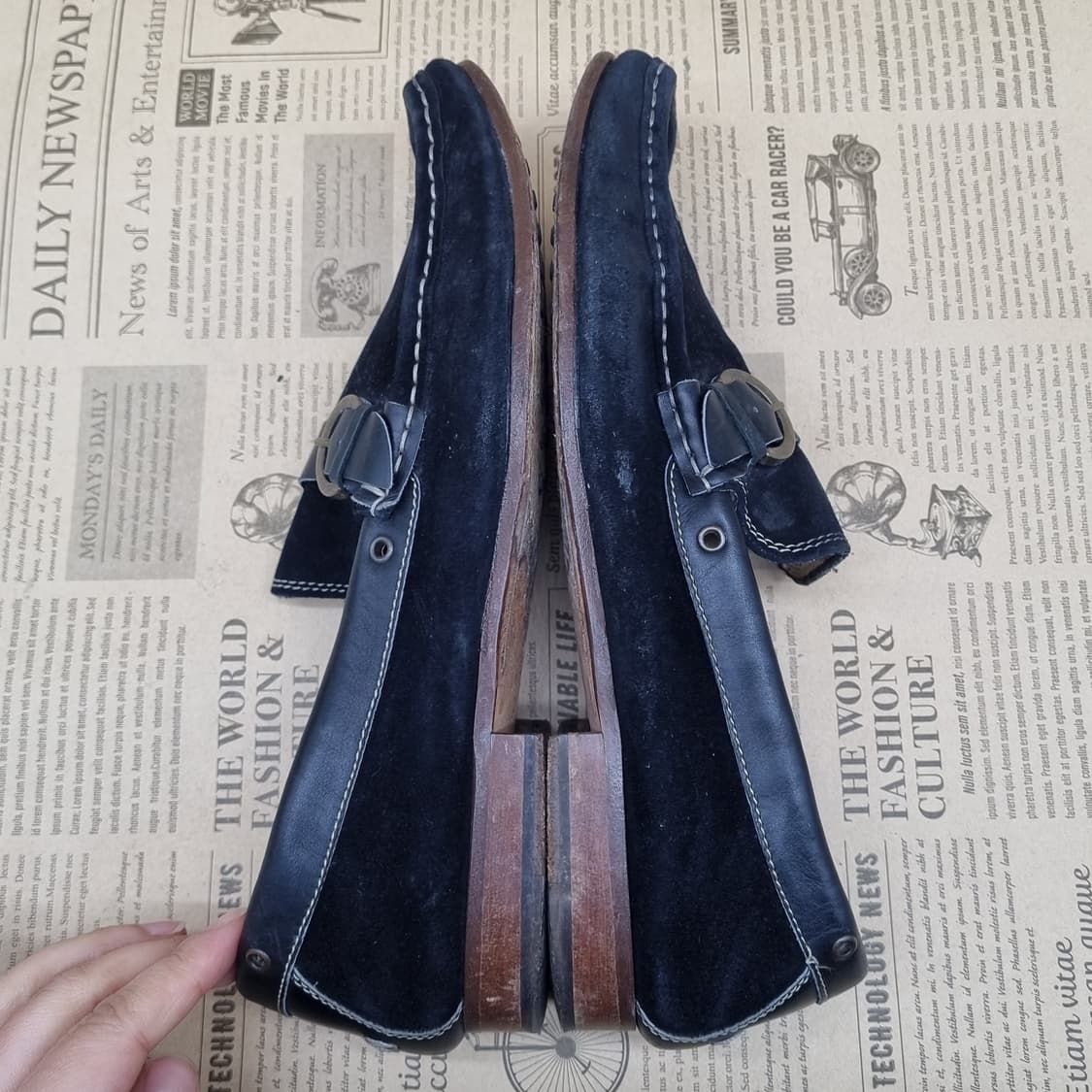 휴고보스 스웨이드 남성로퍼 실사이즈255  상품이미지5