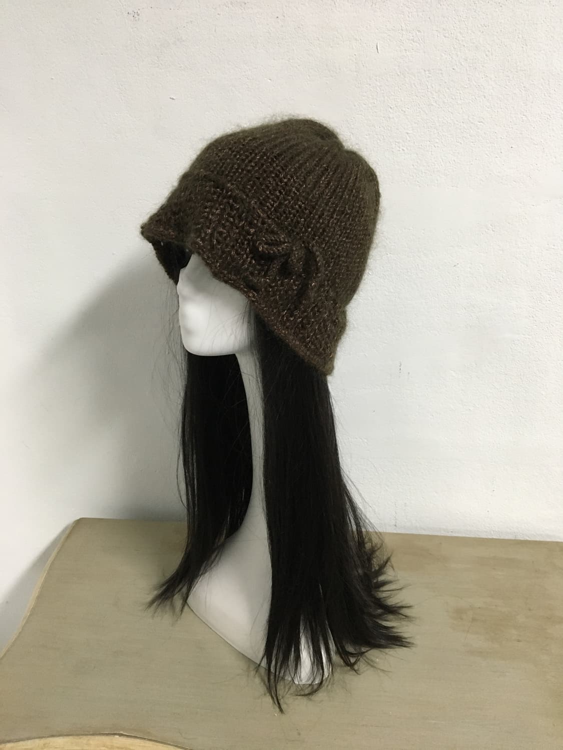  glitter ribbon point knit beanie 상품이미지1