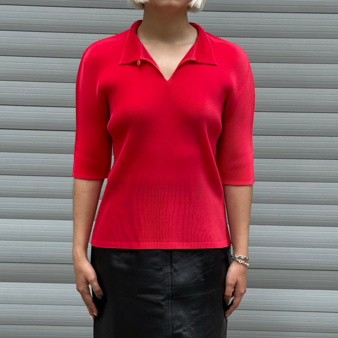 Pleats Please Red Short Top 상품이미지10
