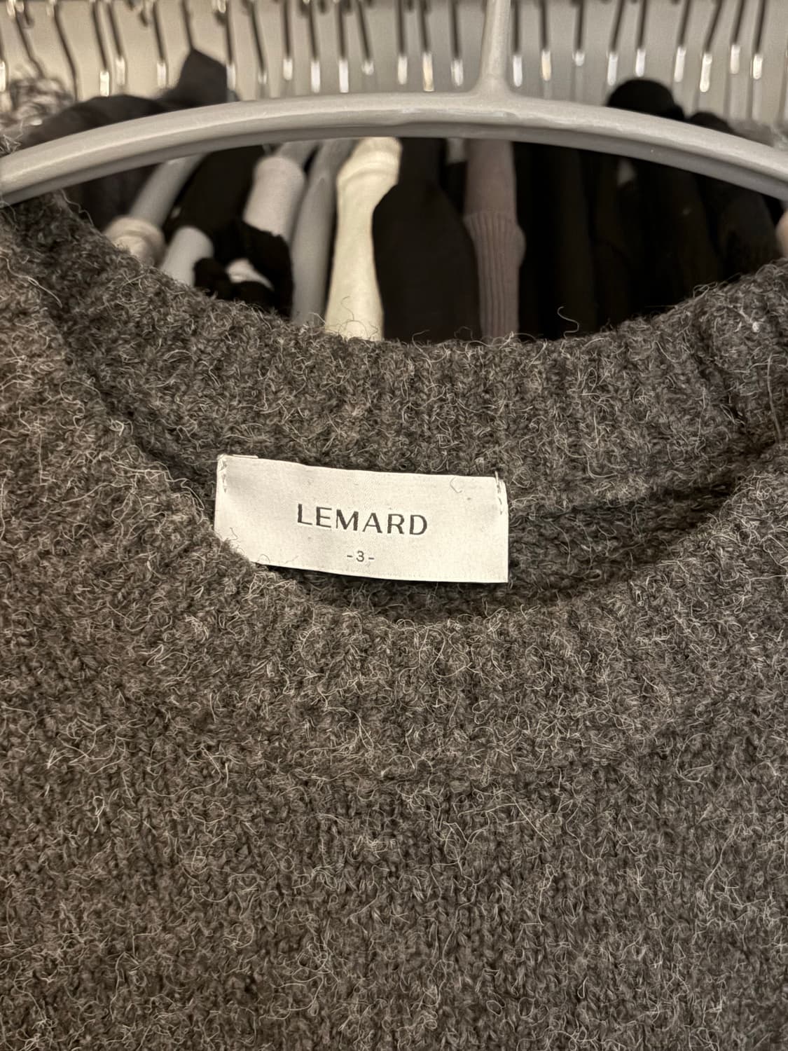 Lemard 울오버핏 라운드니트 상품이미지4