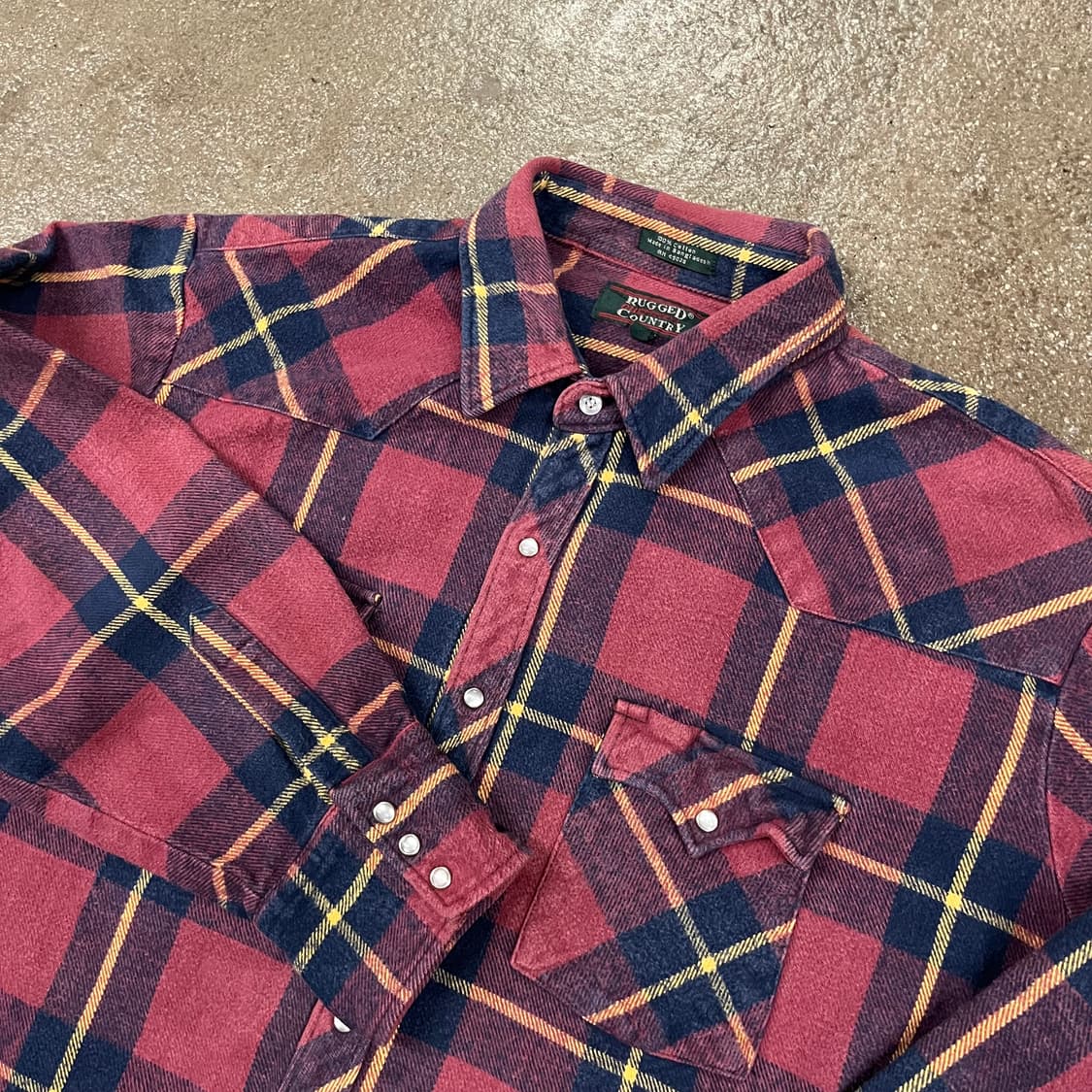 빈티지 헤비 코튼 플란넬 셔츠 (110) 상품이미지2