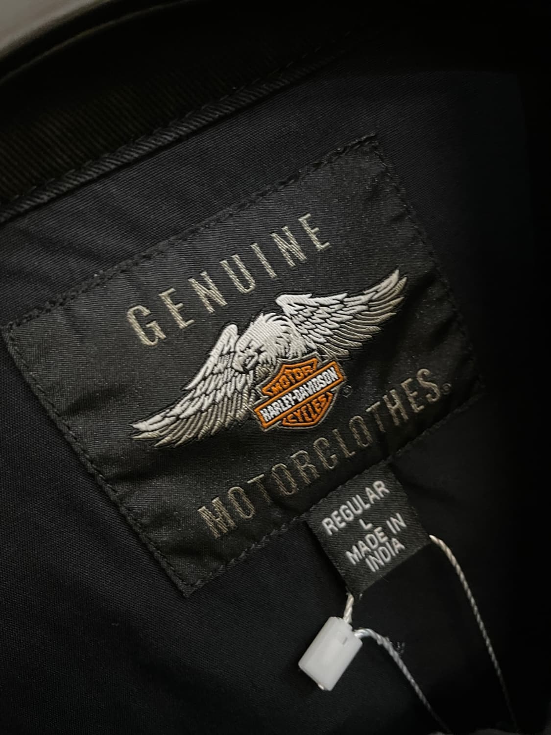 할리 데이비슨 사이드 레터링 코튼 바이커 자켓 상품이미지5