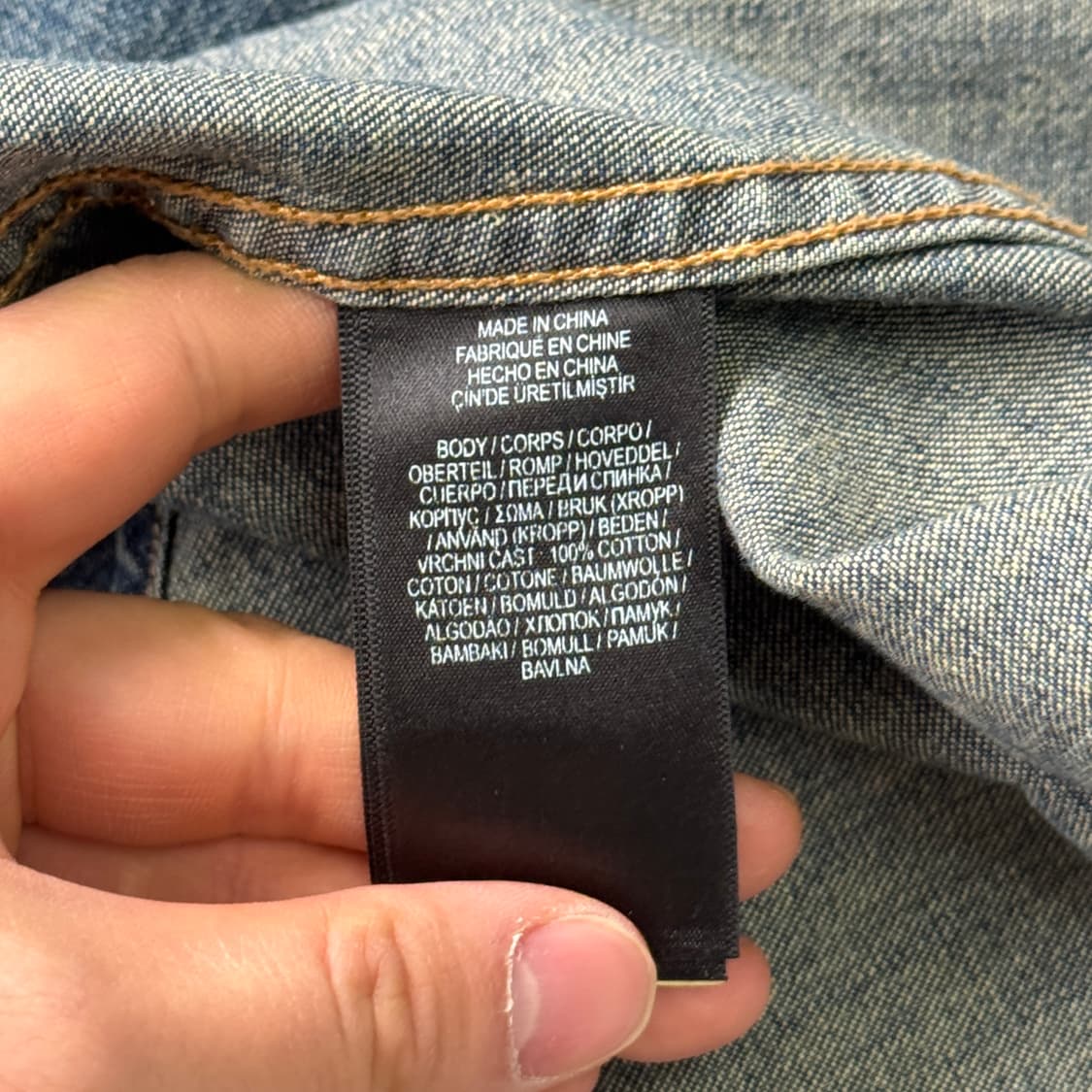 더블알엘 자수 웨스턴 데님 셔츠 L 상품이미지8