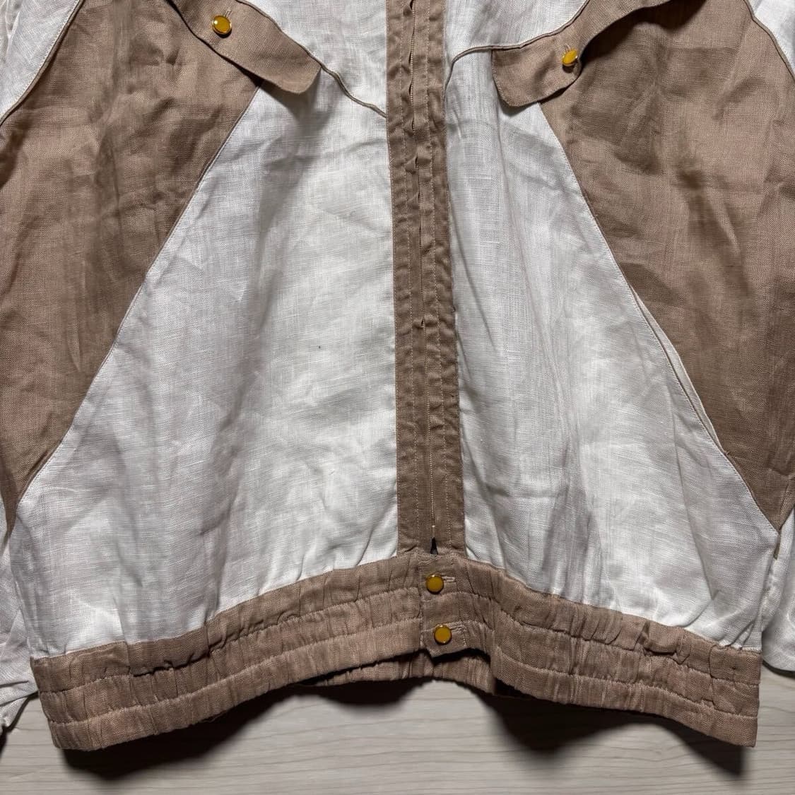bally 80s nonecollar linnen jacket 상품이미지4
