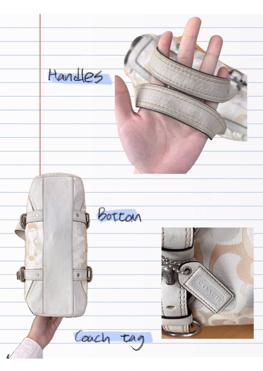 Coach Y2K White Shoulder Bag 상품이미지3