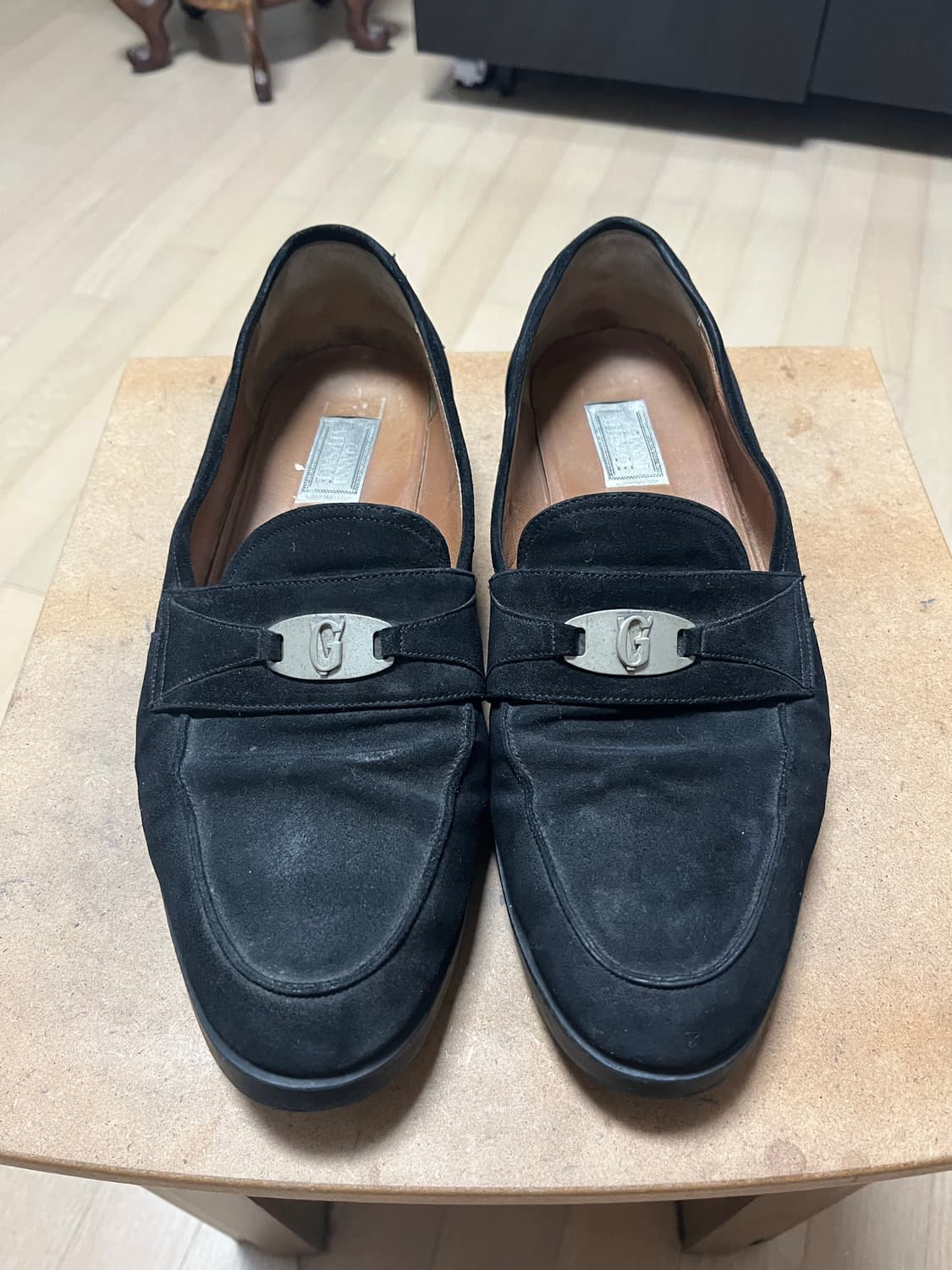 Gianni Versace 블랙 스웨이드 로퍼 상품이미지1