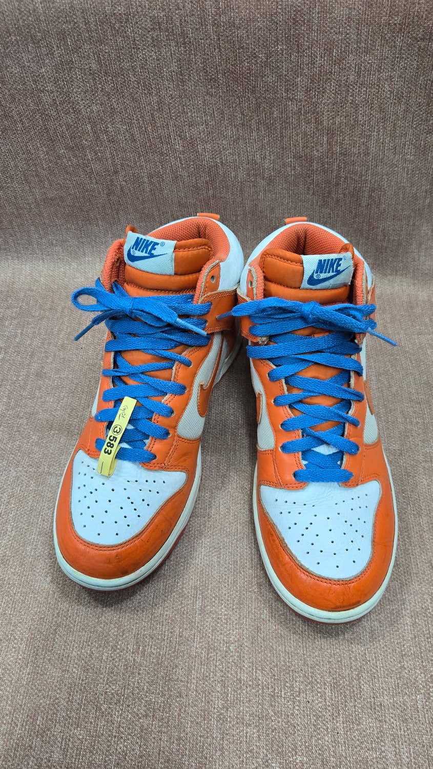 나이키 260mm- 세탁완료 덩크 하이 데니슈파 오렌지/화이트 운동화 상품이미지1