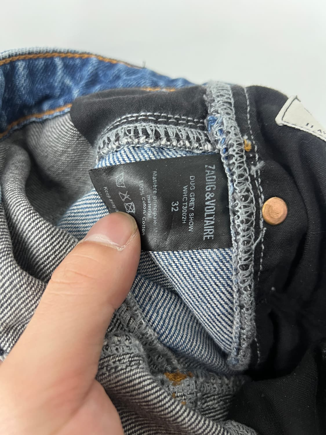 쟈딕 볼테르 투톤 데님팬츠 상품이미지8