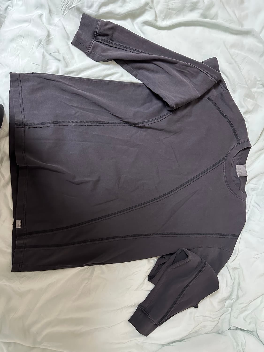 노매뉴얼 롱슬리브 L washed black 상품이미지6