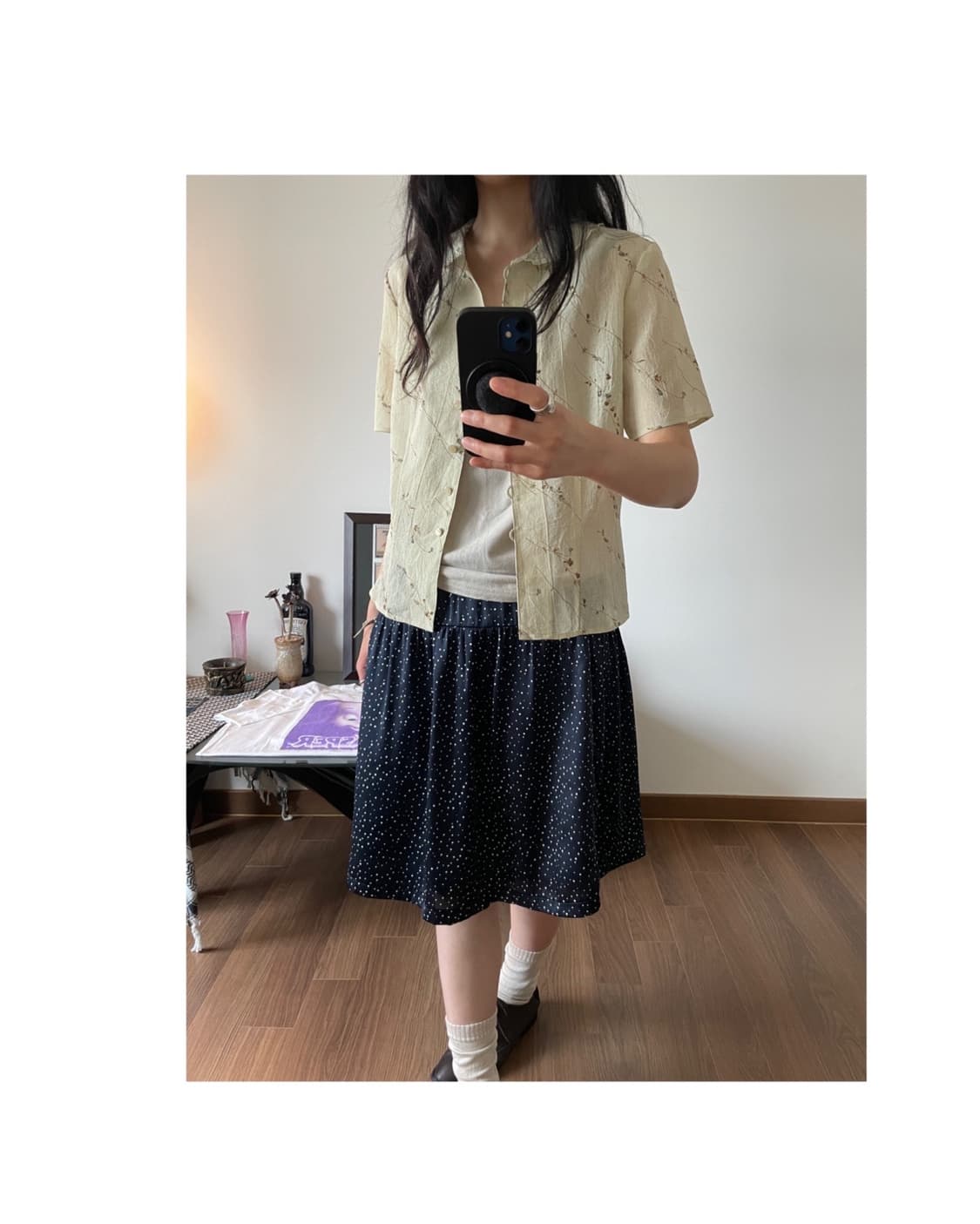 flower patterned blouse 상품이미지2