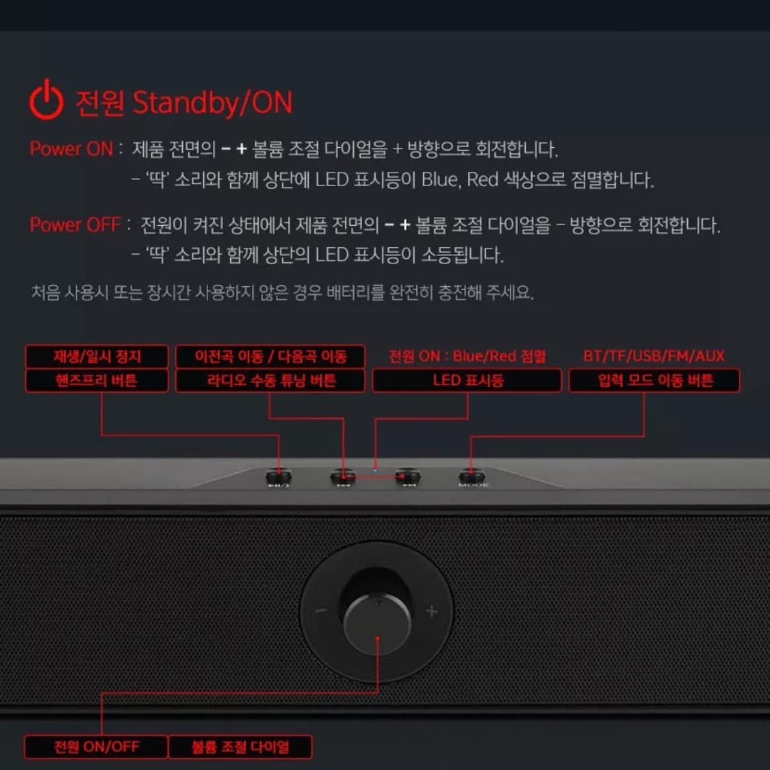 [정품] Britz 브리츠 블루투스 사운드바 화이트 상품이미지5
