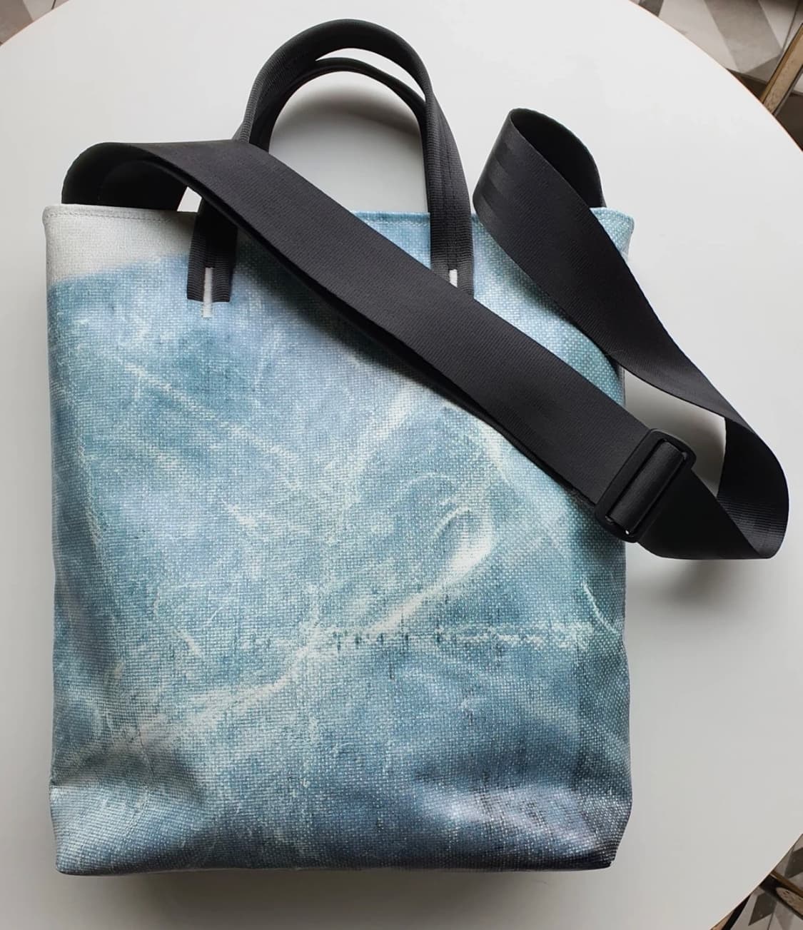 🌟프라이탁 리랜드 유니크모델 블루 스트라이프 민트택(ㅇ) 상품이미지4