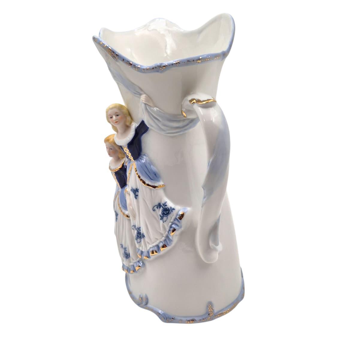 80s 이탈리아 드먼 여인 포셀린 대형 화병 상품이미지5