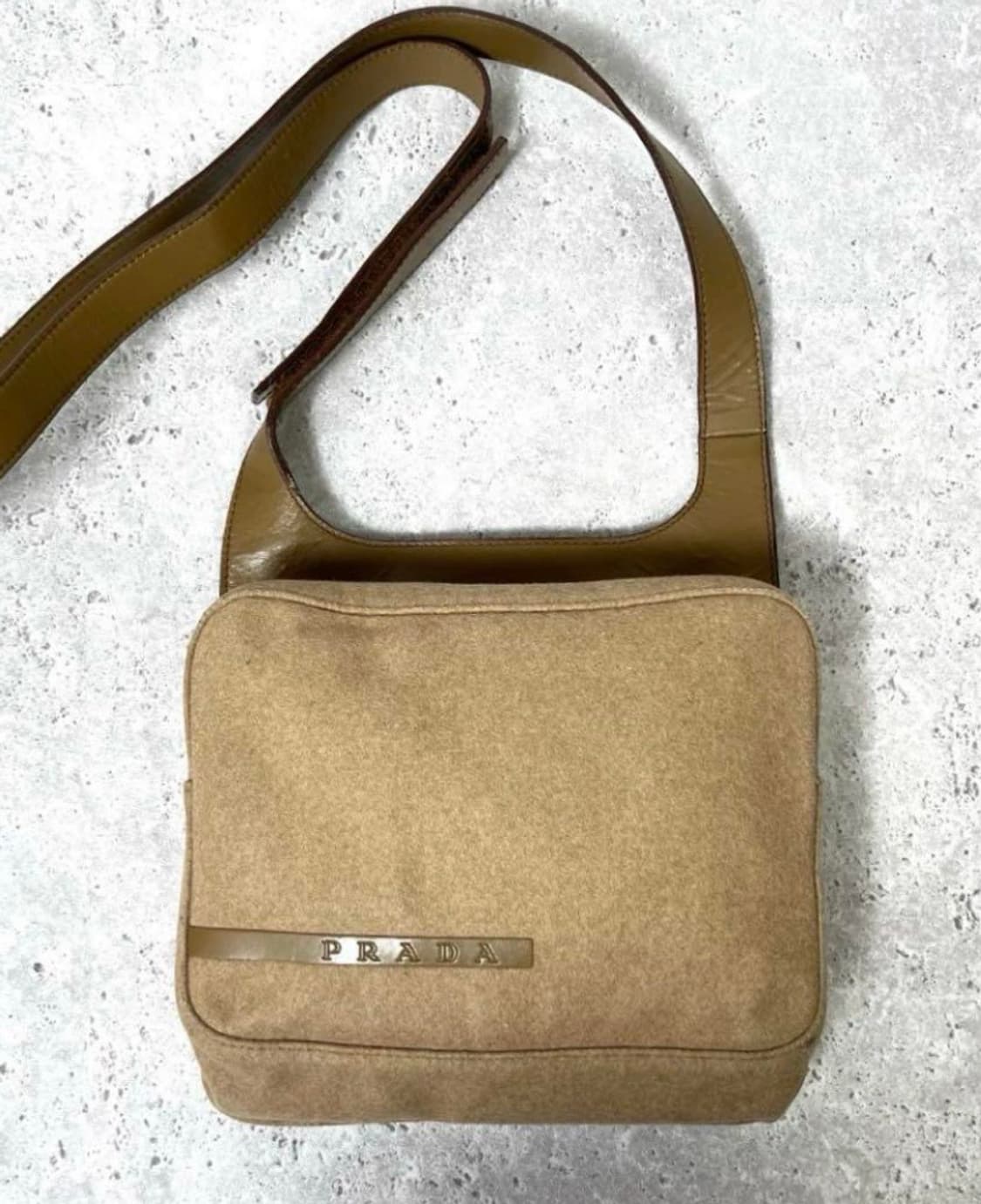 SS1999 PRADA canvas leather shoulder bag 상품이미지3