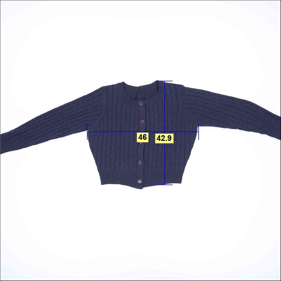 실측확인 빈티지 여성 니트가디건 0424H1 상품이미지6