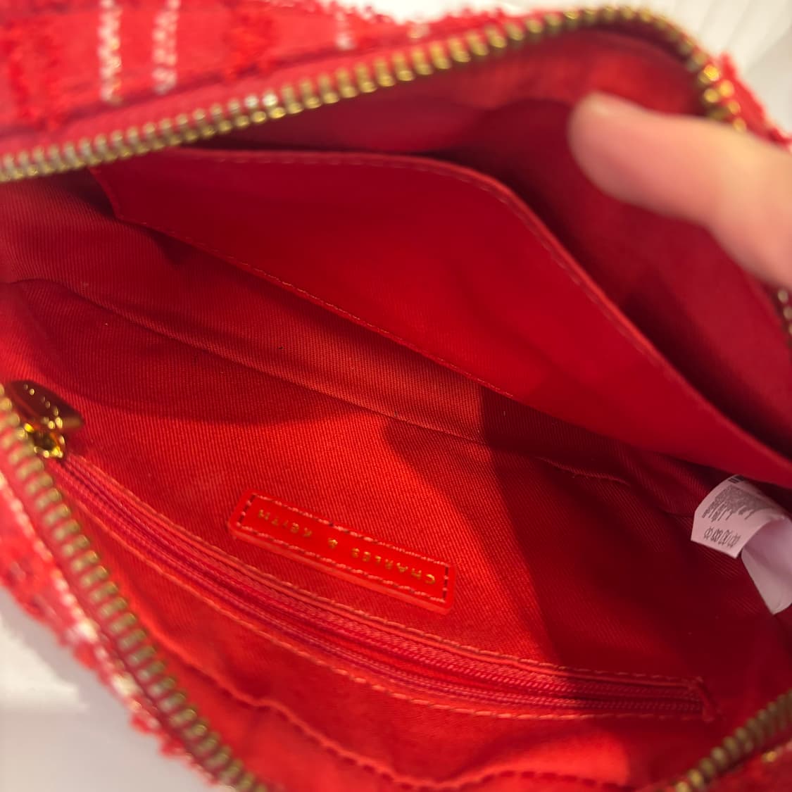 정품 찰스앤키스 트위드 크로스백     상품이미지10