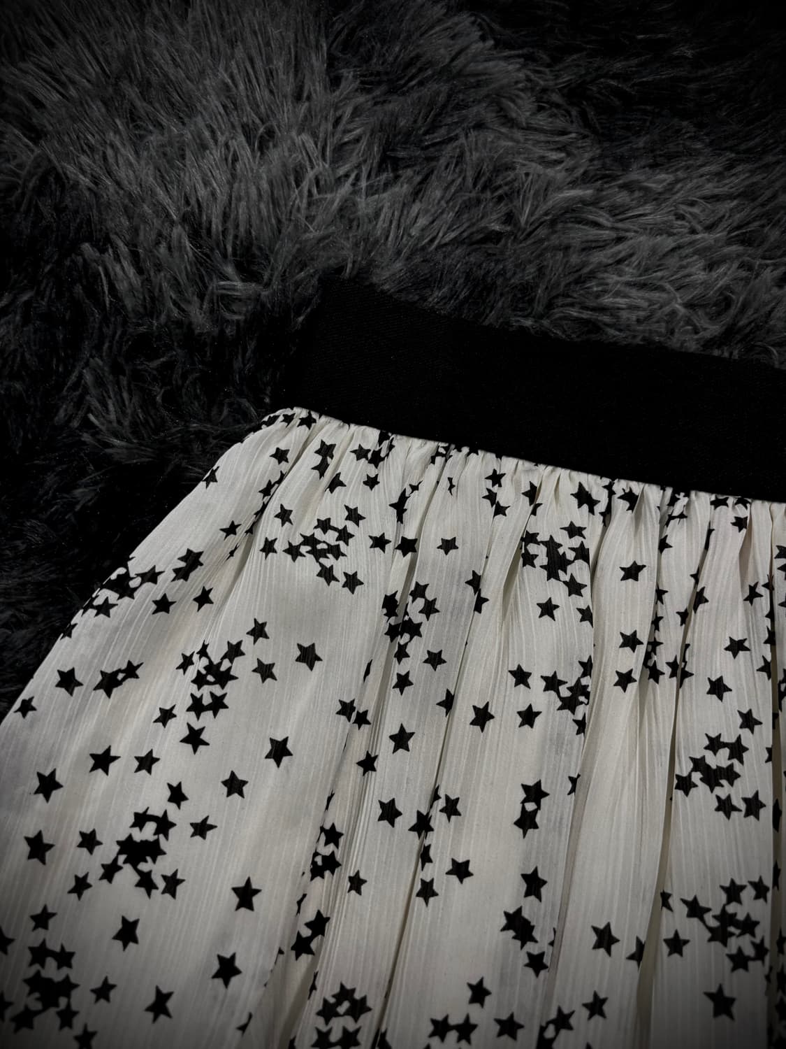 밴딩 화이트 별 캉캉 미니스커트 상품이미지3