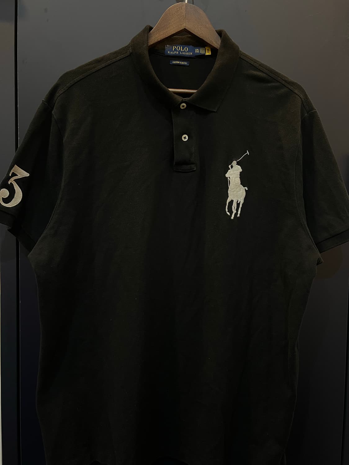 폴로 랄프로렌 화이트 빅포니 커스텀슬림핏 반팔 카라티 상품이미지1