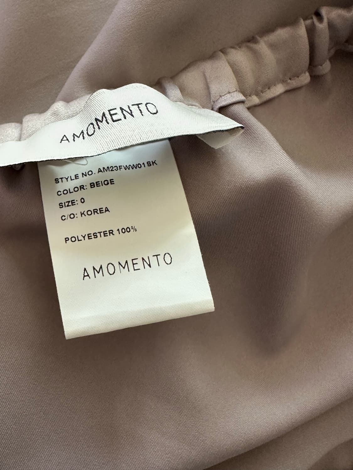 아모멘토 실키 롱 스커트 상품이미지4