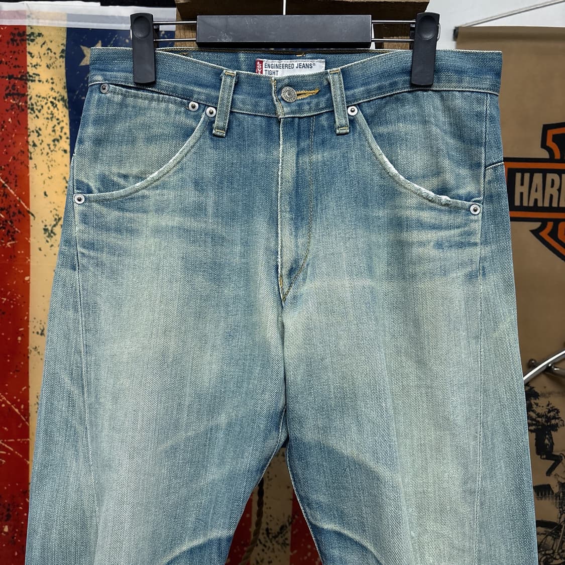 00s 리바이스 렌지니어드 진 3D 커브드 데님팬츠 빈티지워싱 N546 상품이미지3