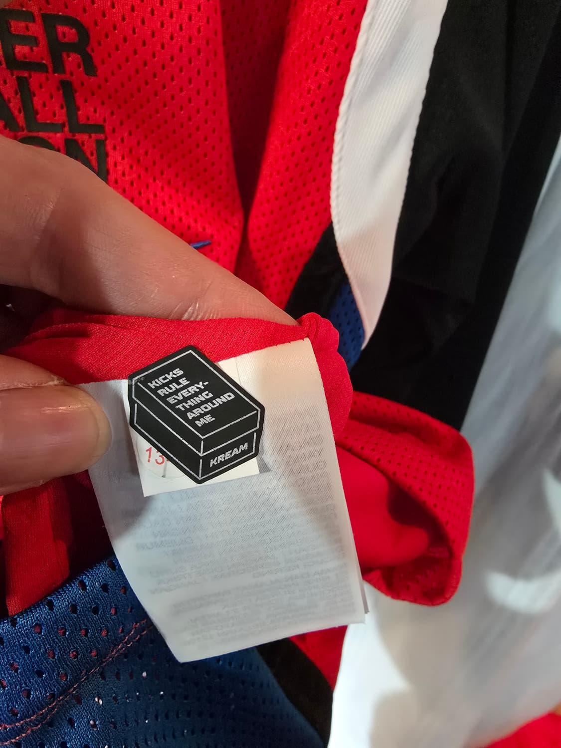 나이키 언더커버 롱슬리브 슈팅 탑 레드 블랙 상품이미지10