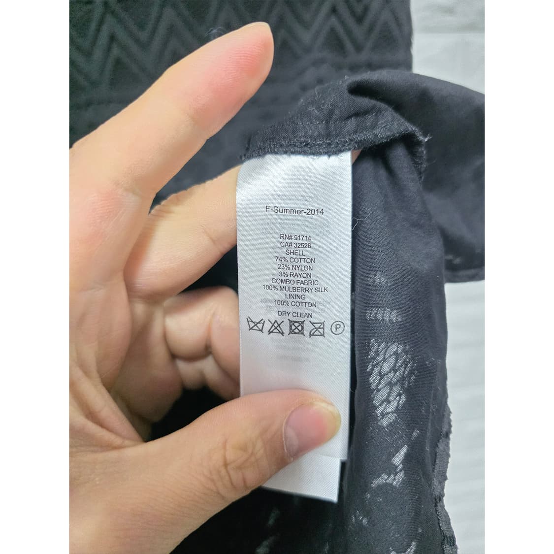 AX 알마니 익스체인지 블랙 레이스 원피스 L 상품이미지3