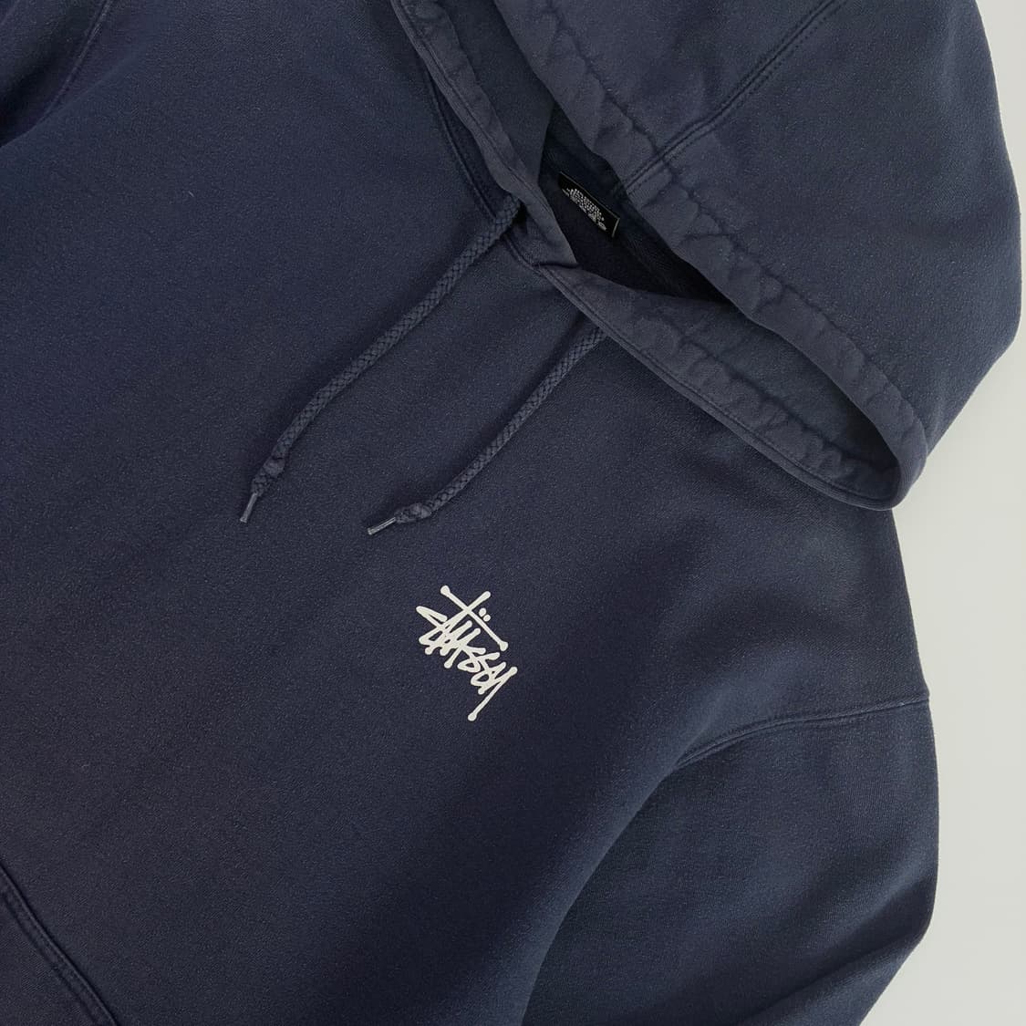 Stussy 스투시 네이비 스탁 후드티 상품이미지4