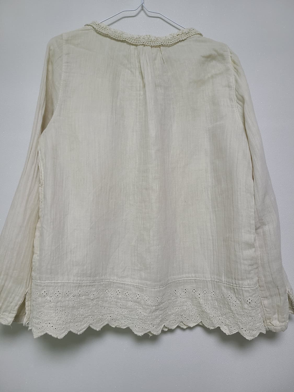 빈티지 면 레이스 셔츠 상품이미지4