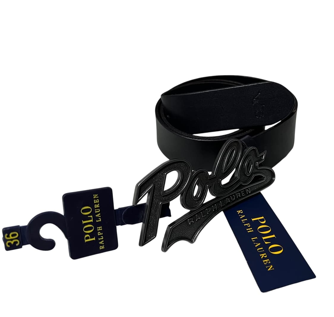 (새상품) 폴로 랄프로렌 블랙 빅로고 웨스턴 벨트 36사이즈 상품이미지2