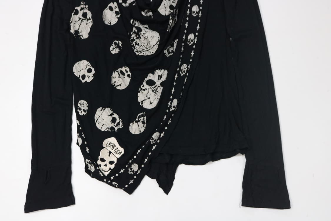 CROSS GARB 크로스 가브 빈티지 스컬 레이어드 드레이프 롱슬리브 상품이미지6